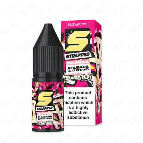 Strapped Reloaded Rhubarb & Custard Nic Salt